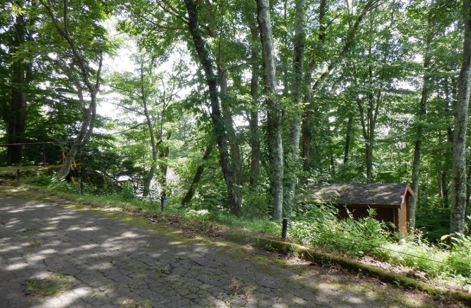 千ヶ滝別荘地 東区 土地 離山・妙義山・八ヶ岳連峰の四季折々の景色が遠望できる南傾斜の古家付土地