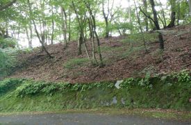 北側に押立山を望む高台の区画