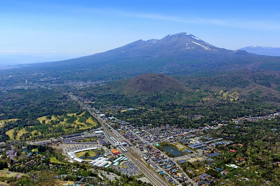 軽井沢町俯瞰画像
