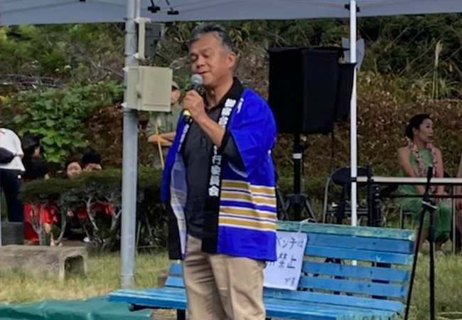 開会宣言(御宿台区自治会長)