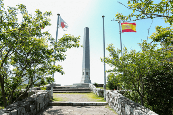 日・西・墨三国交通発祥記念の碑（メキシコ塔）